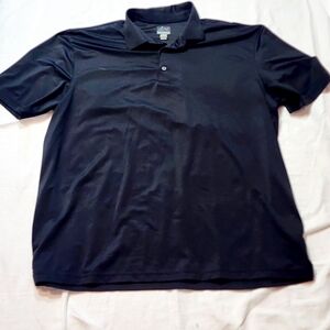 Greg Norman Mens 2XL Polo Shirt Black Golf Play Dri  Embroidered Casual